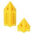 thumbnail image 1 of Unique Bargains Painting Stands, 12 Pack ABS Plastic Mini Cone Paint Stands Risers Support, Yellow, 1 of 5