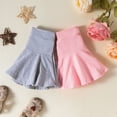 thumbnail image 4 of U·nikaka Toddler Baby Girl Skorts Flared Plain Pleated Skater Skirts Sport Skorts, 4 of 8