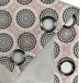 thumbnail image 4 of Ambesonne Peach Grommet Curtain, Abstract Soft Circles, 50" x 84", Coral Black White, 4 of 6