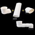 thumbnail image 3 of Offset Toilet Flange Extension Drain Pipe Repair Kit Offset for Plumbing Drainage Systems 15cm, 3 of 9