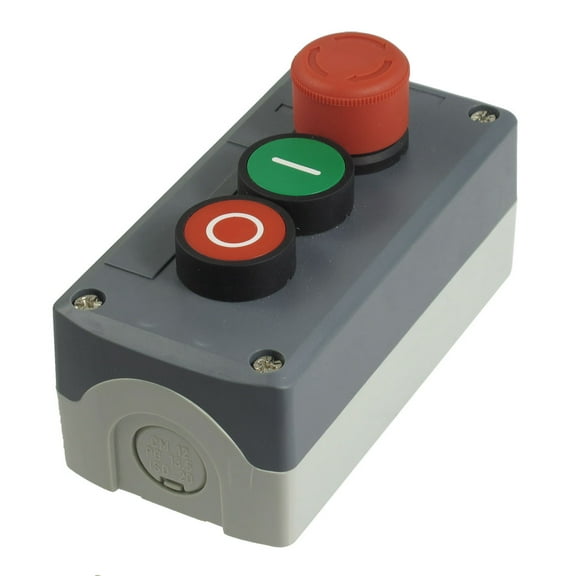 240V 3A Stop Momentary Flat Pushbutton Control Switch SPST