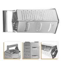 1 Pc Stainless Steel Kitchen Grater Multipurpose 6 Sides Box Grater Silver