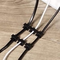thumbnail image 4 of WANGQ 100 Pcs Adhesive Cable Clips Bulk Wire Holder for Cord Organizer Clips Cable Management Outdoor Light Hooks, 4 of 7