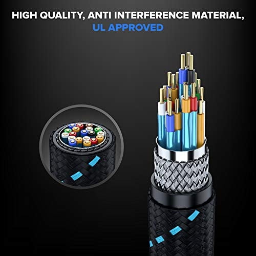 Cable HDMI 4K Maximm HDMI 2.0 1ft Certificado 18 Gbps 4K@60Hz 5 Paquete