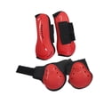 thumbnail image 1 of 4 protectores de tendón para caballos, protectores de menudillo delanteros abiertos, equipo de entrenamiento, suministros equinos transpirables, M, 1 of 8
