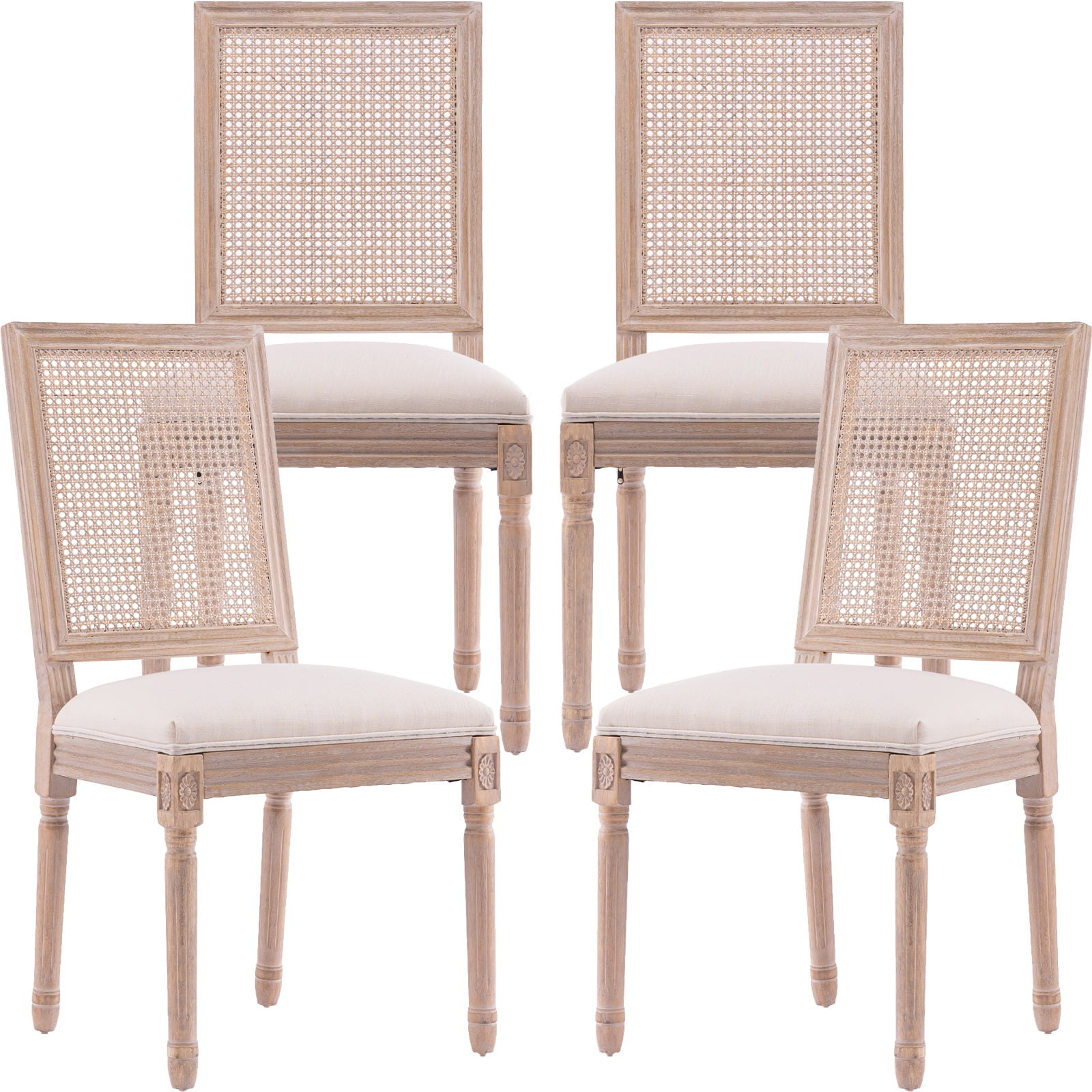 Dining Chairs Set of 4 Kitchen & Dining Room Chairs Set of 4, Rustic