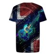 thumbnail image 4 of Hombres Casual cuello redondo estilo fresco 3D impresión digital pulóver Fitness deportes pantalones cortos mangas camiseta blusa Pompotops  oipoqjl31636, 4 of 4