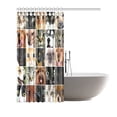 thumbnail image 2 of MKHERT Cat And Animal Faces Shower Curtain Waterproof Bath Curtain Decor 66x72 inch, 2 of 2