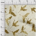thumbnail image 2 of oneOone Cotton Flex Dark Olive Green Fabric Asian Japanese Bird Diy Clothing Quilting Fabric Print Fabric By Yard 40 Inch Wide, 2 of 5