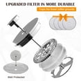 thumbnail image 2 of French Press, 600ml Double Insulated 304 Stainless Steel Coffee Tea Maker 4 Level Filtration System, No Coffee Grounds, Rust-Free, Dishwasher Safe, 2 of 7
