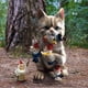 thumbnail image 5 of Estatua De Gato Estatuas de gnomos que comen gatos, adorno decorativo para jardín, divertido para decoración de jardín, 5 of 9