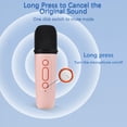 thumbnail image 3 of Portable Microphone & Sound Box Set Mini Karaoke Machine BT Speaker with 2 Microphones Home, 3 of 8