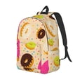 thumbnail image 1 of Easygdp Donuts Mochila de Lona Resistente para Laptop, Compatible con Laptops de 15 a 17 pulgadas, Ideal para Escuela, Trabajo y Viajes-Medium, 1 of 5