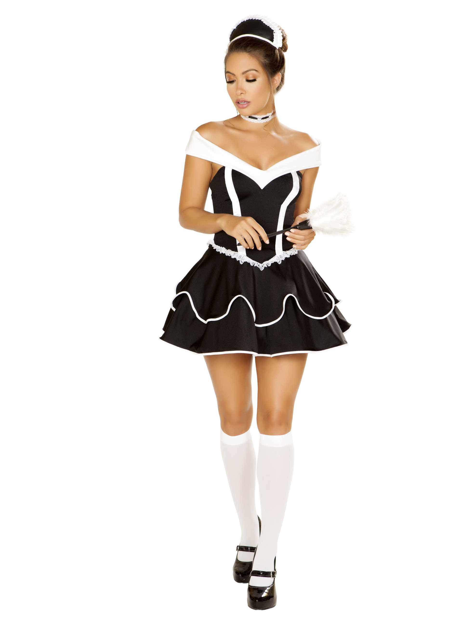 maid with wifes dress