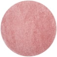 thumbnail image 3 of SAFAVIEH Polar Abbot Solid Shag Area Rug, Light Pink, 4' x 4' Round, 3 of 9