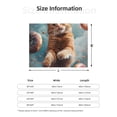 thumbnail image 3 of KLL Floating Cat And Donuts Print Fleece Throw Blanket, Horizontal Fleece Bedding Cute Soft Blankets Comfy Fleece Flannel Plush Home Decor for Couch & Bed -80"x60", 3 of 9