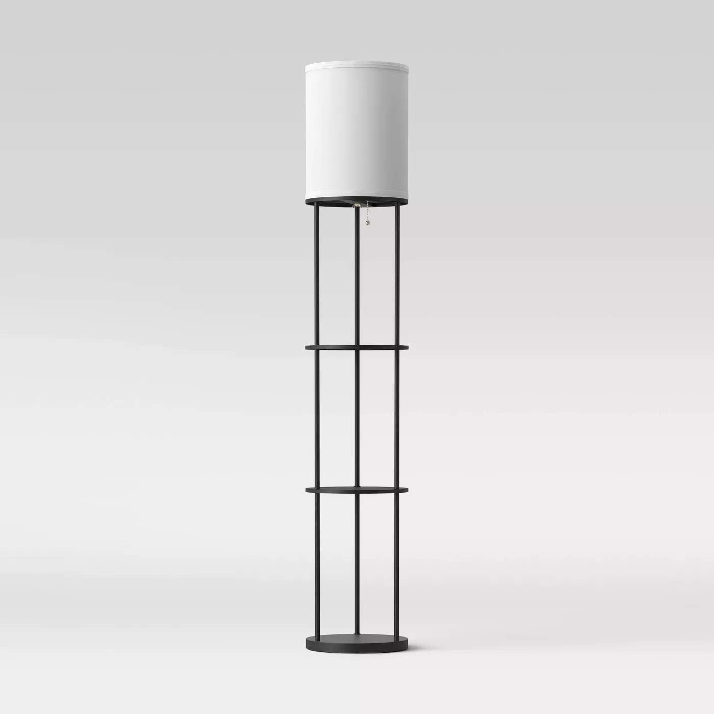 Room Essentials Shelf Lamp Black (Includes LED Light Bulb)