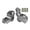 Silver, variant on Aluminum Handlebar Height Enhancer Motorcycle Handlebar Risers Extend Clamp Adapter for 150/160 Motorbike Accessories