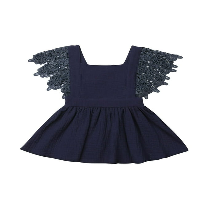 Robe Tutu Dos Nu en Dentelle pour Filles Bébés