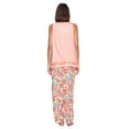 thumbnail image 4 of Casual Nights Women's Tank Top & Long Pants Pajama Set - Cami with Printed Bottom Sleepwear Pjs, 4 of 5