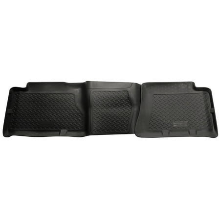 Husky Liners 61461 Classic Style Floor Liners Fit 2004-2007 Chevy Silverado 1500-3500 & GMC Sierra 1500-3500 Crew Cab Heavy Duty Second Row 1-Piece Black