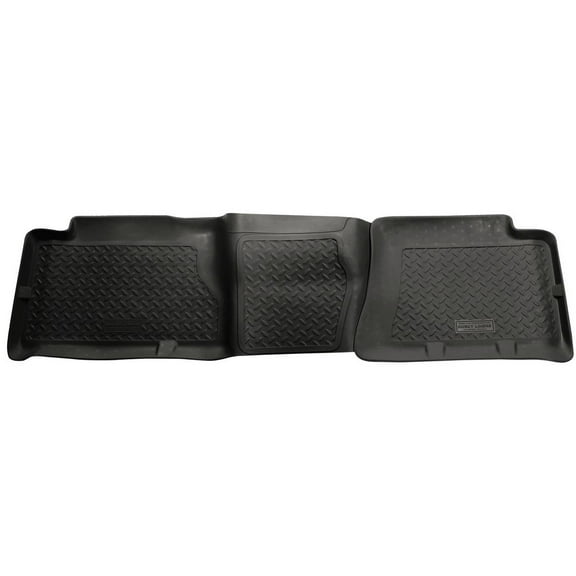 Husky Liners 61461 Classic Style Floor Liners Fit 2004-2007 Chevy Silverado 1500-3500 & GMC Sierra 1500-3500 Crew Cab Heavy Duty Second Row 1-Piece Black