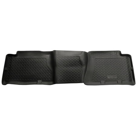 Husky Liners Classic Style Floor Mats | Fits 2004 - 2006 Chevrolet Silverado & GMC Sierra 2500/3500 HD (2005 - 2007 1500 Classic Body Only), Crew Cab | 2nd Row, 2-pc Black - 61461