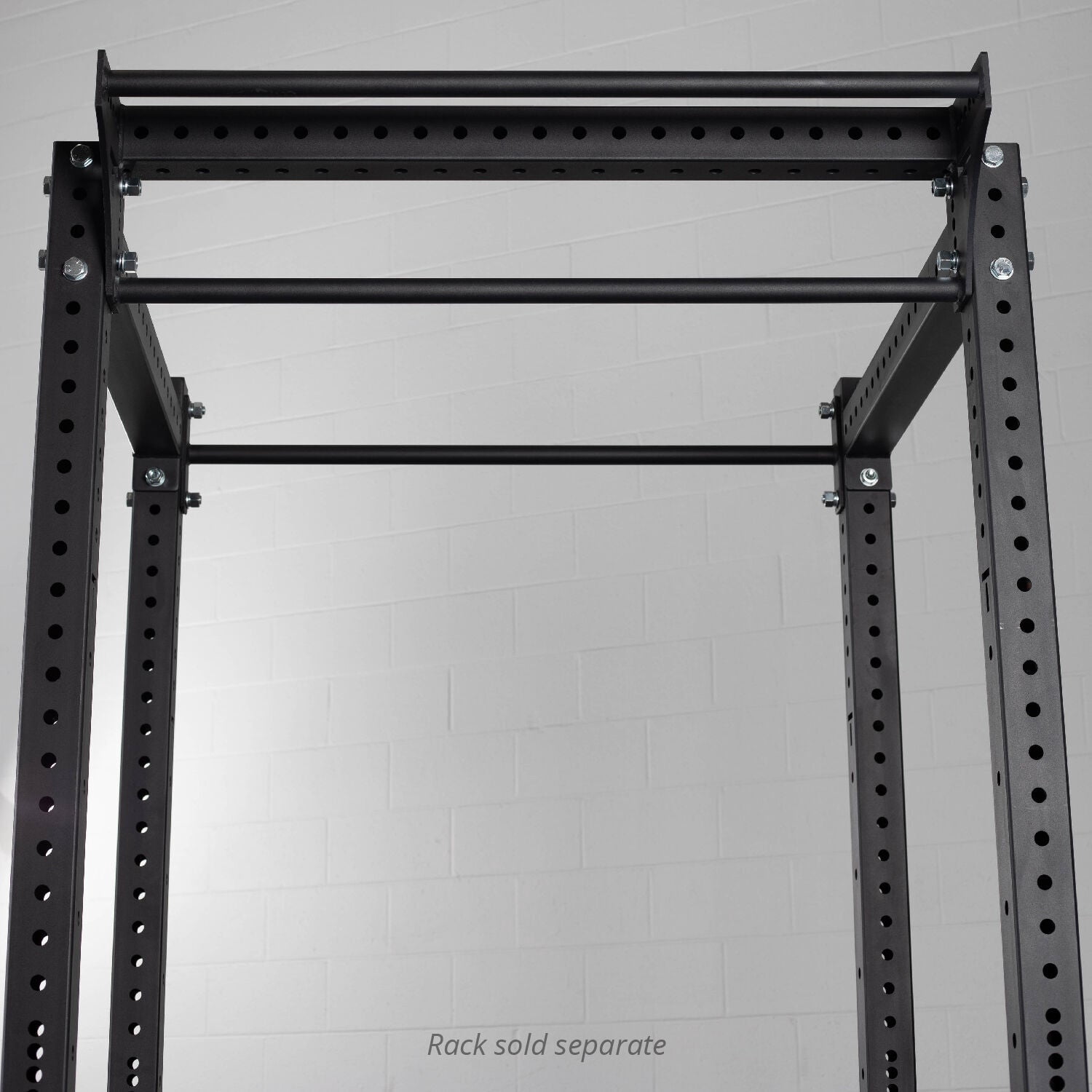 Titan Fitness Rack Mounted Dual Pull-Up Stabilizer Bar Fits T-3 or X-3 Series Power Racks, 32mm Grip, 2" x 3" Stabilizer Bar Power Rack Connector