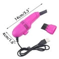 thumbnail image 2 of Mini Keyboard Vacuum with USB Charging Portable Desktop Blower 3 Attachments 120cm Cable, 2 of 2