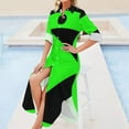 thumbnail image 4 of Shego Halloween Costume Long Sleeved Shirt Dress Dress for girls summer dresses ladies, 4 of 6