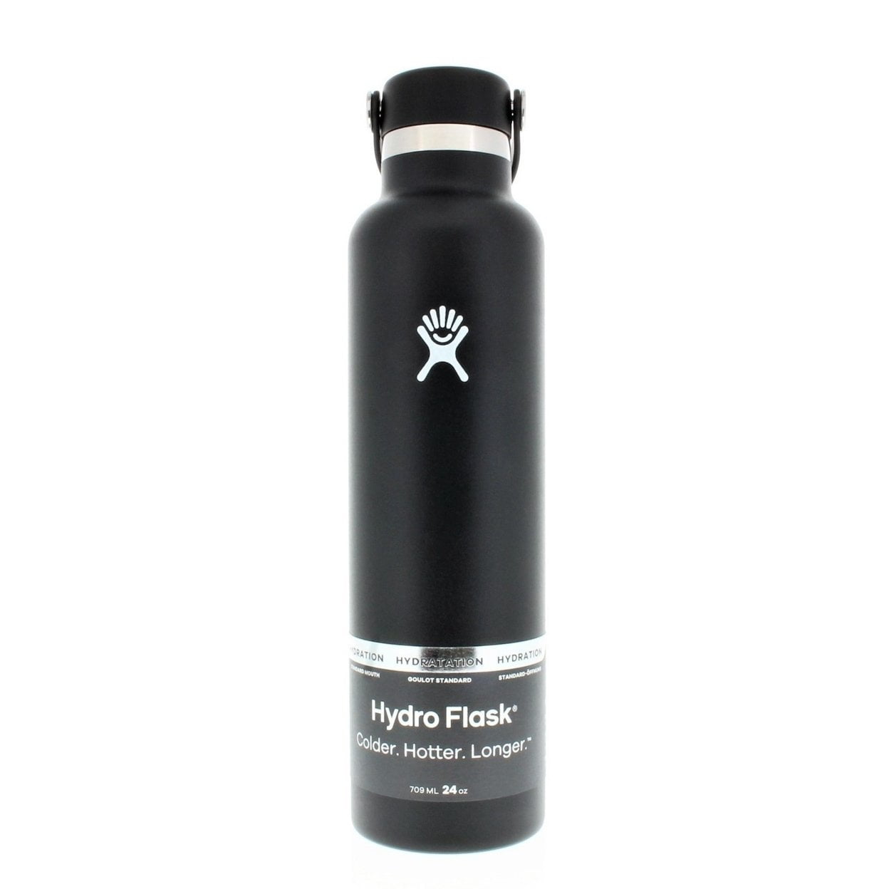 Hydro Flask Standard Mouth Water Bottle Black 24oz