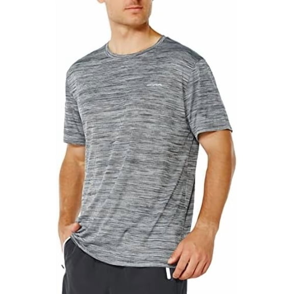 GRAMVAL Men's Crew T-Shirt,Light Weight Dry-Fit Moisture Wicking Active Athletic Performance