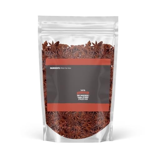 Birch & Meadow Whole Star Anise, 1 lb, Whole Pods, Teas & Baking