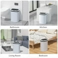 thumbnail image 7 of CL.HPAHKL 13 Gallon Automatic Trash Can with Lid, Kitchen Plastic Garbage Can, White, 7 of 7