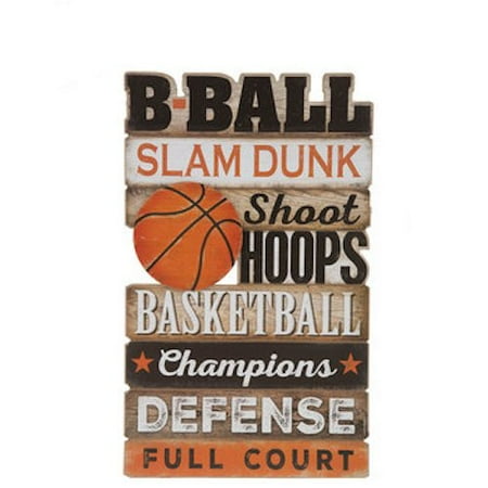 Basketball Words Wood Wall Decoration Boys Room Kids Decor