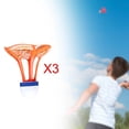 thumbnail image 4 of Enakshi 3x Windproof Badminton Shuttlecock , Lightweight For All Levels Players | Orange , Pack Of 3, 4 of 5