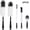 Black, variant on Tripumer 5-Pack Long Handle Bottle Brush Set Cleaner for Narrow Containers Cups Thermos Kettle