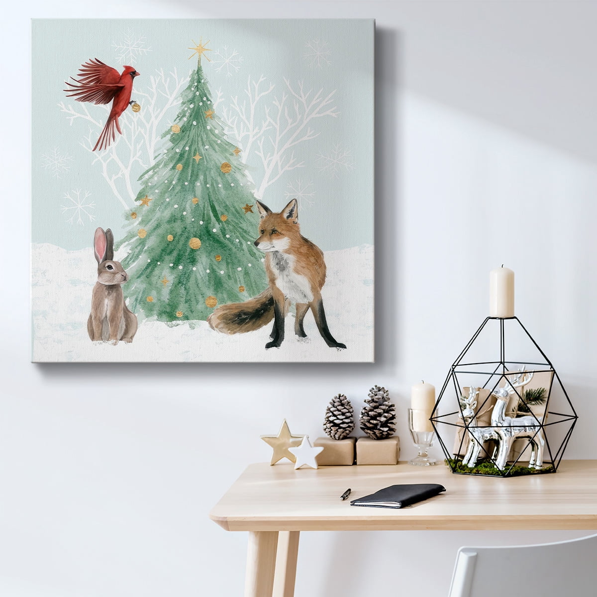 Christmas in the Forest I- Gallery Wrapped Canvas