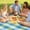 Green, variant on Extra Large Waterproof Picnic Blanket 78.74 Inch, Foldable Cute Beach Outdoor Camping Mat, Gingham Checkered Picnic Mat for Park Lawn Grass Ground Travel Essential Concert Must Have