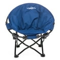 thumbnail image 2 of Lucky Bums Moon Camp Kids Adult Indoor Outdoor Comfort Lightweight Durable Chair with Carrying Case, Blue, Small, 2 of 5