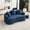 65" Deep Navy Chenille, variant on Timbernest 79" Modular Sofa Deep Seat, Curved Sofa Living Room, Modern Cloud Couch, No Assembly, Orange