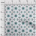 thumbnail image 2 of Tissu Bleu Spandex Sarcelle de Polyester d'Apple Tissu Imprimé de Tissu de Tissu de Tissu de Robe Florale Bloc Asiatique par la Cour 56 Pouces de Large, 2 of 4