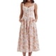 thumbnail image 2 of Vestido De Tirantes De Verano Bustier con estampado floral Midi Dress Backless Women Beachwear Outfit (Rosa S) Cgtredaw Para estrenar, 2 of 6