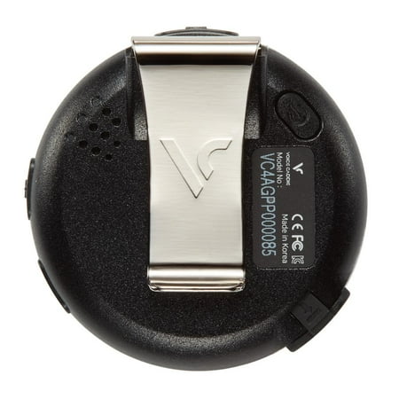 VoiceCaddie - VC4 Golf GPS Rangefinder with Voice Output of Distance, Auto Slope, and Active Green Info - Silver/Black