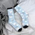 thumbnail image 5 of Logiee Cute Goose On A Blue Sky Print Adult Socks for Men & Women,Calf Socks, Ankle Socks,Boots Socks,Breathable Casual Sock,Unisex Crew Socks, 5 of 6