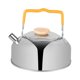 thumbnail image 2 of Hervidor de agua de 1L para acampar, tetera, tetera, cafetera, tetera con mango antiescaldado, tetera ligera para barbacoa, montañismo, fogata Sunnimix Hervidor de agua al aire libre, 2 of 8