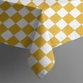 thumbnail image 5 of Yellow and White Checkerboard Pattern Square Tablecloth,Waterproof Square Table Cover,Wipeable Spillproof Washable Table Cover for Home Kitchen Party Decor 60"x60"(152x152cm), 5 of 6