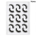 thumbnail image 3 of 9 Pairs False Eyelashes Fake Lashes Long Makeup 3D Mink Lashes Eyelash Extension Mink Eyelashes For Beauty, 3 of 4