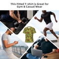thumbnail image 6 of Rocae Squirrel And Fox In The Forest for Men's Moisture-Wicking Crew Tee - T-Shirt for Sports, Outdoor Activities, and Casual Wear, 6 of 9