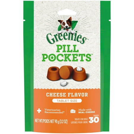 UPC: 0642863109294 | GREENIES PILL POCKETS for Dogs Tablet Size Natural Soft Dog Treats  Cheese Flavor  3.2 oz. Pack (30 Treats)